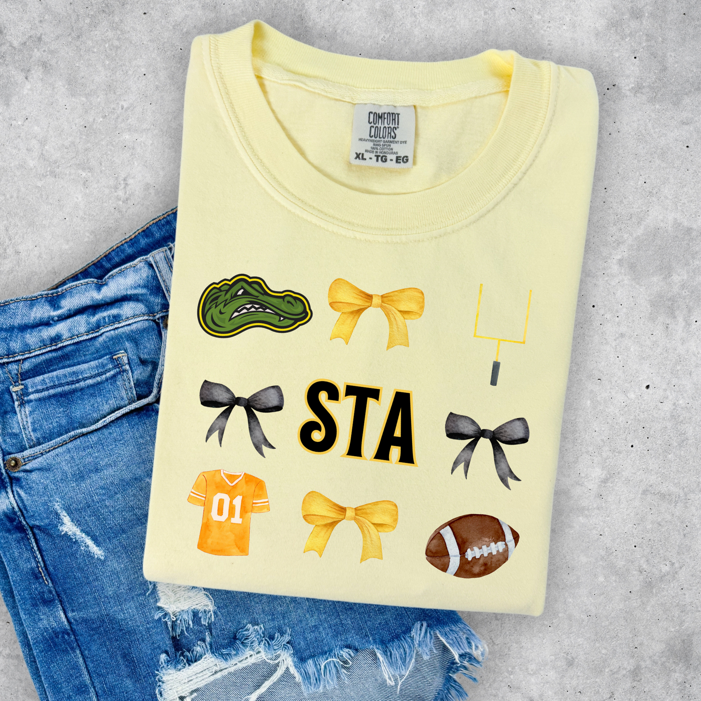 CUTE STA FOOTBALL SCHOOL SPIRIT TEES & SWEATSHIRTS