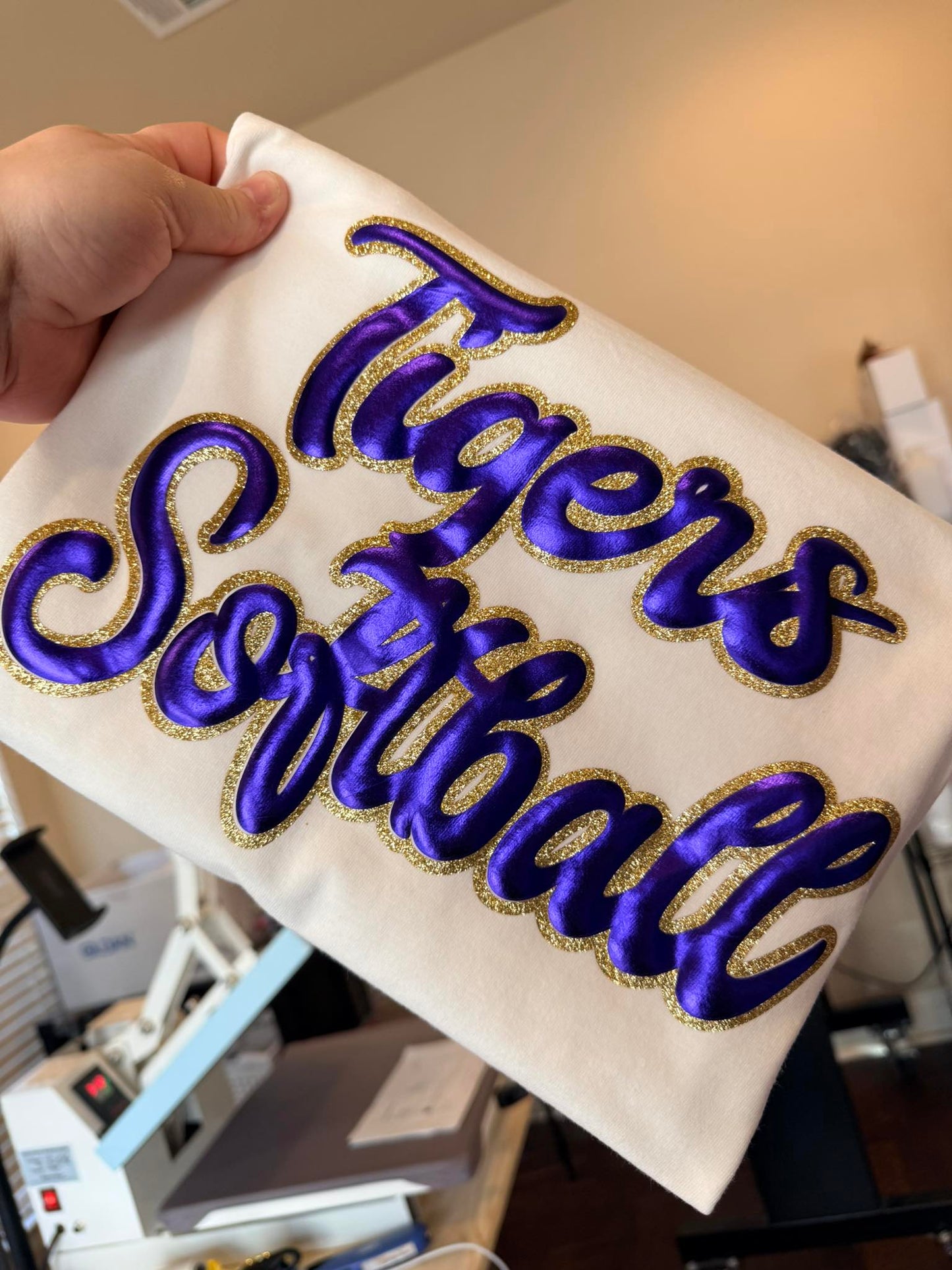 GLITTER AND PUFF TIGERS SOFTBALL