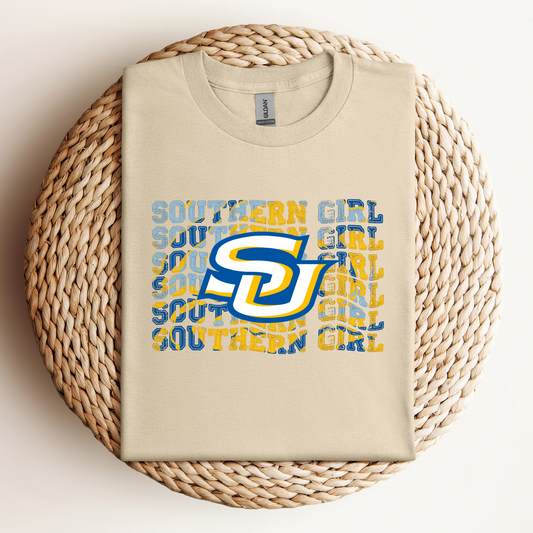 SU SOUTHERN GIRLWAVY FONT TEES & SWEATSHIRTS