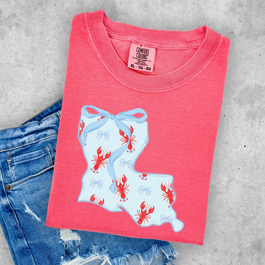 PREPPY LOUISIANA CRAWFISH COMFORT COLORS