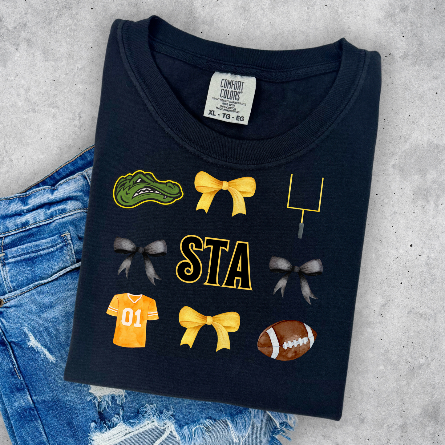CUTE STA FOOTBALL SCHOOL SPIRIT TEES & SWEATSHIRTS