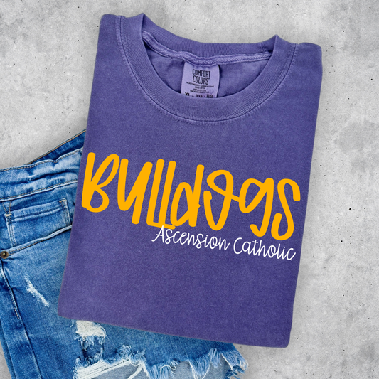 ASCENSION CATHOLIC BULLDOGS-PREPPY MASCOT FONT