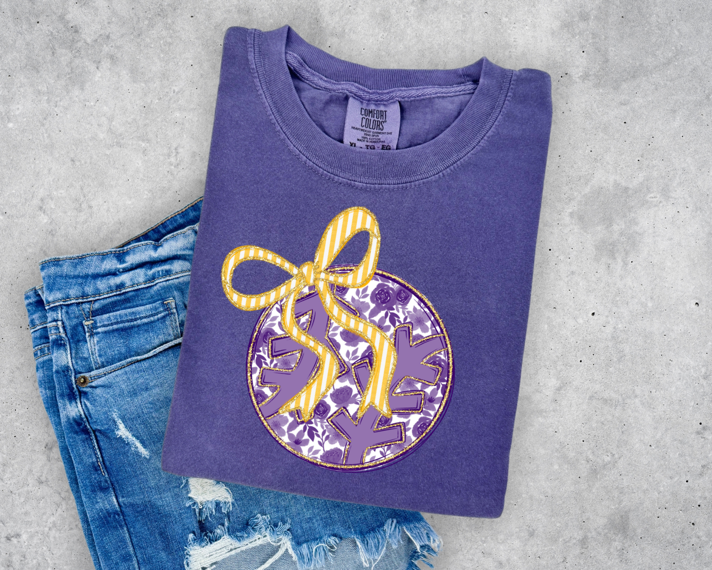 FLORAL BASEBALL COMFORT COLORS