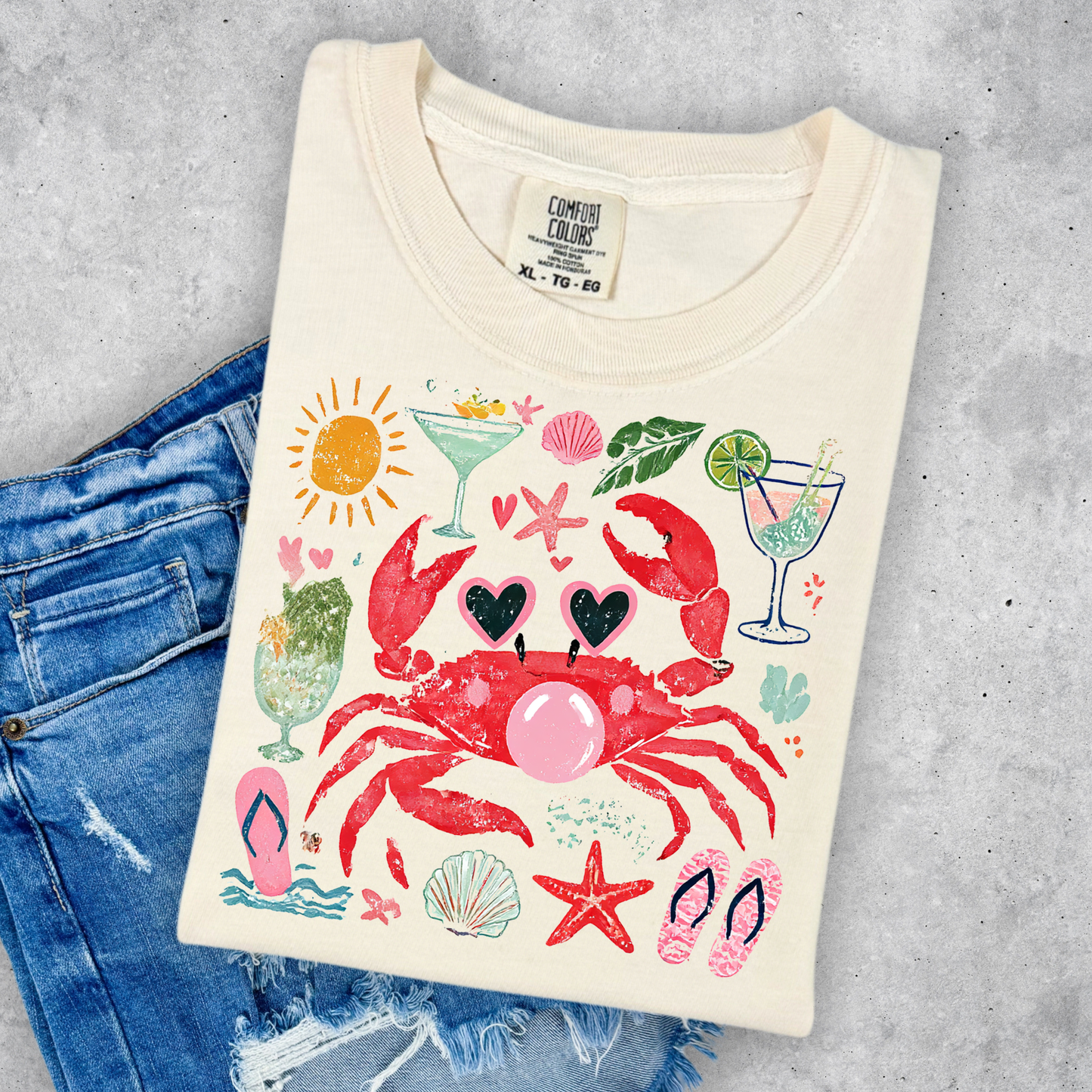 CUTE CRAB SUMMER TEE