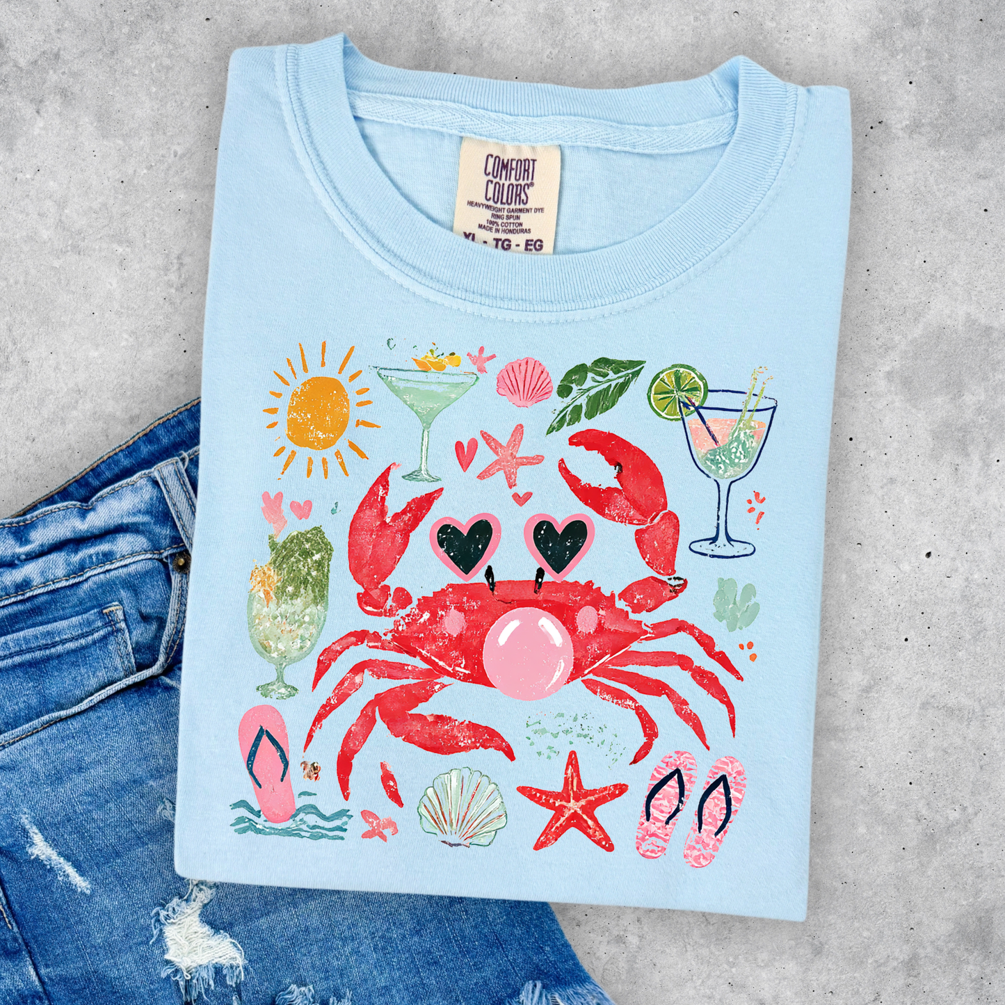 CUTE CRAB SUMMER TEE