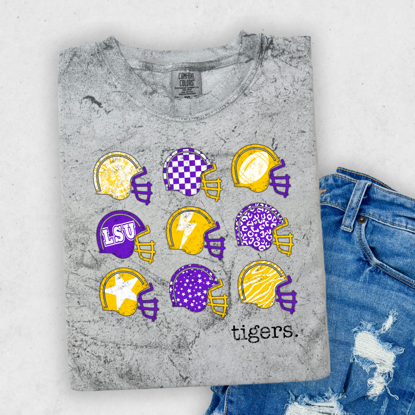 TIGER FOOTBALL HELMETS TEE