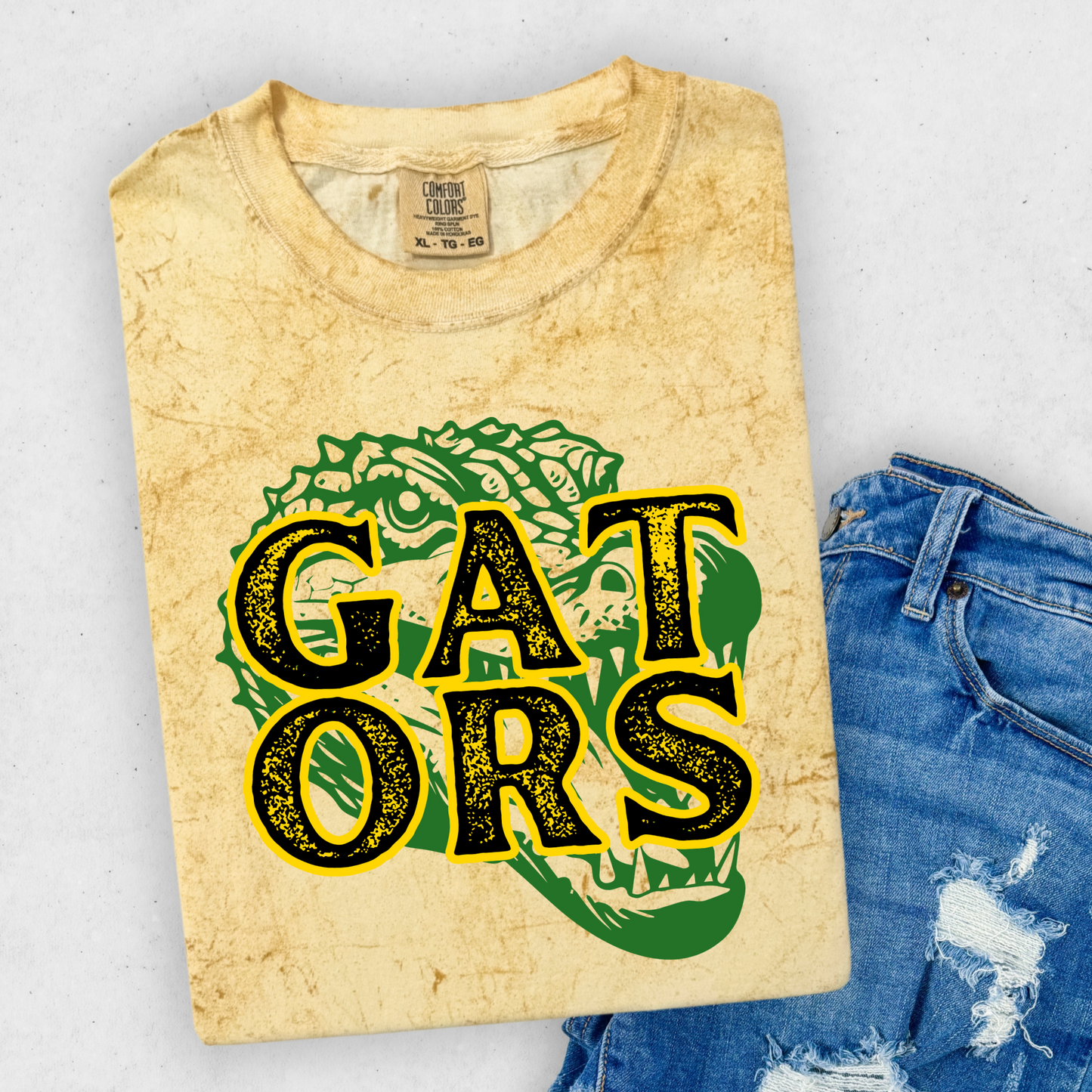 DISTRESSED FONT GATORS TEES & SWEATSHIRTS