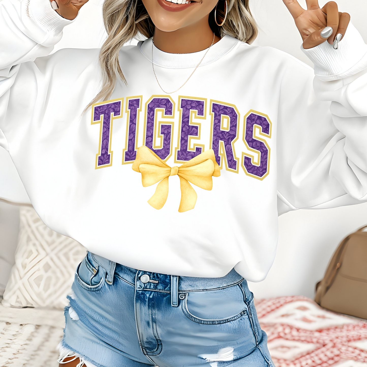 FLORAL TIGERS TEES AND SWEATSHIRTS