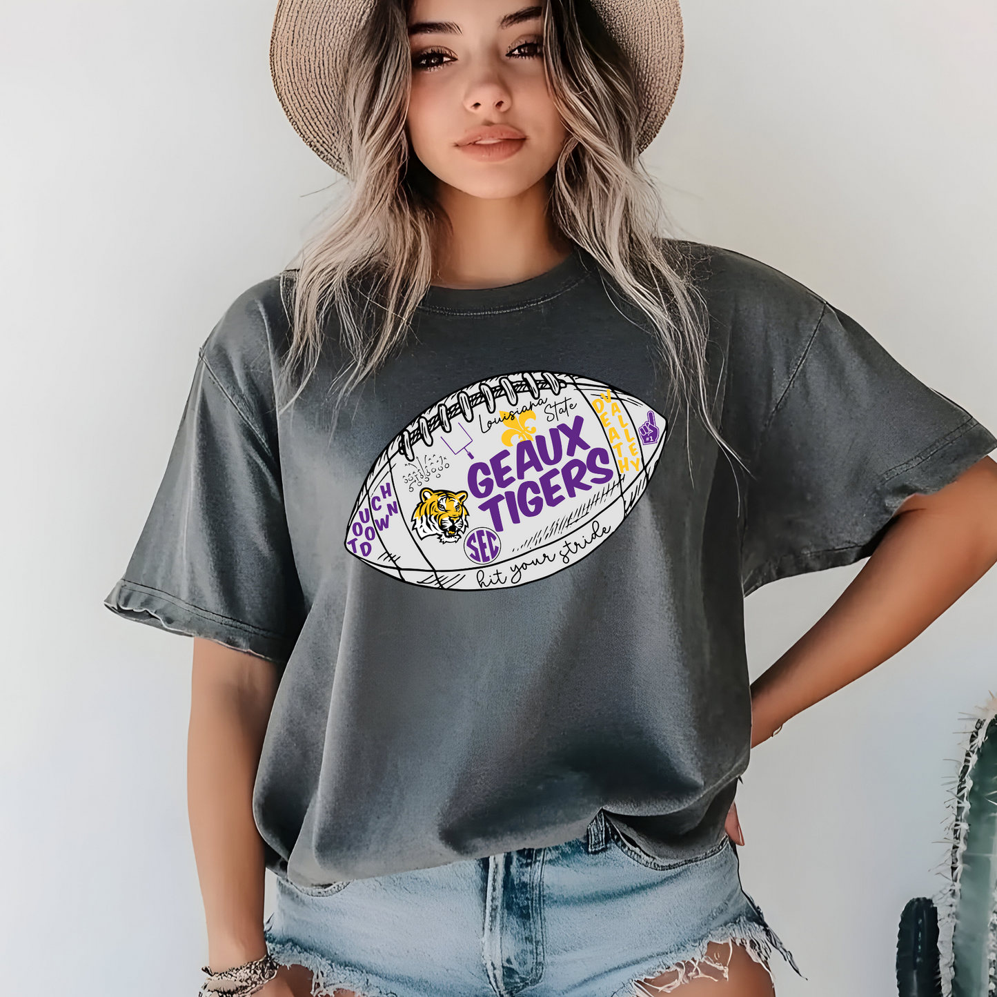 PEPPER GEAUX TIGERS TEE