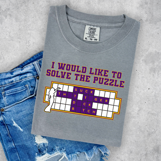 I WOULD LIKE TO SOLVE THE PUZZLE TEE