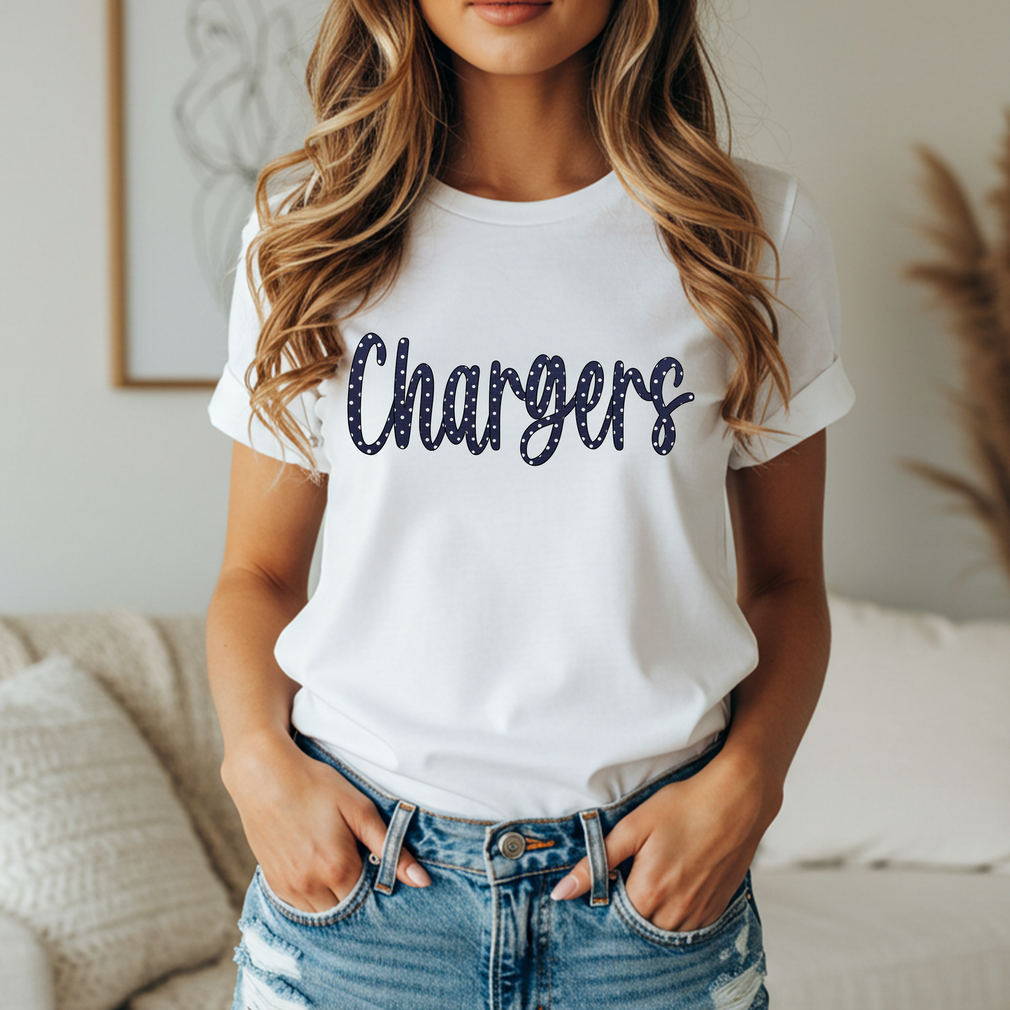CHARGERS POLKA-DOT MASCOT