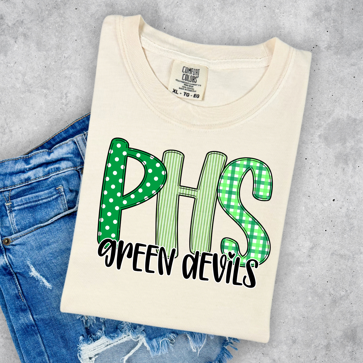 PHS-GREEN DEVILS DOODLE MASCOT