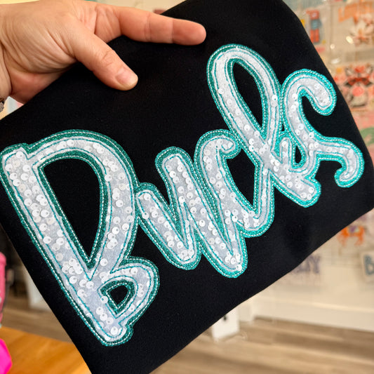 BUCKS GLITTER AND SEQUIN APPLIQUE