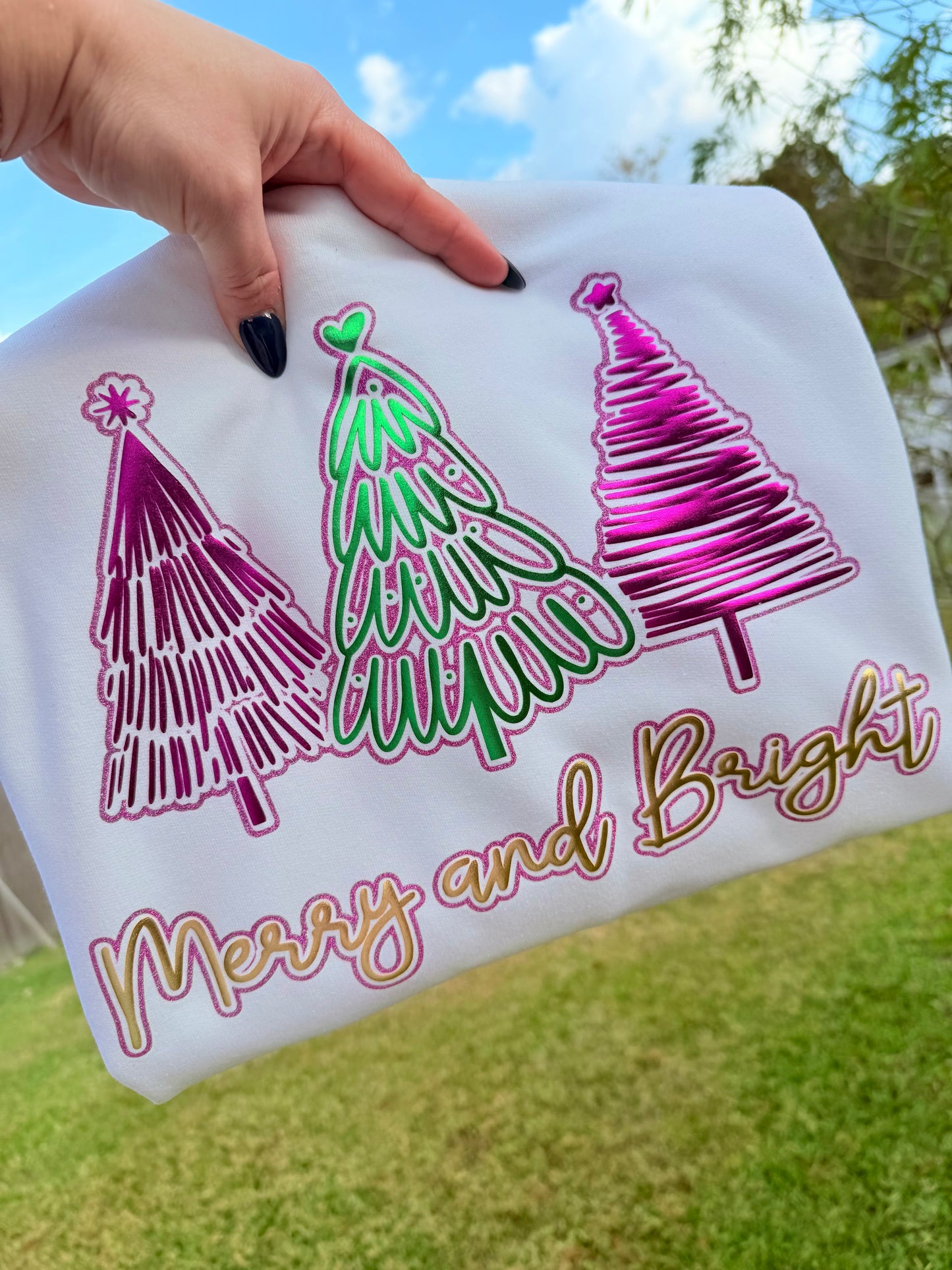 MULTI COLOR PUFF MERRY & BRIGHT