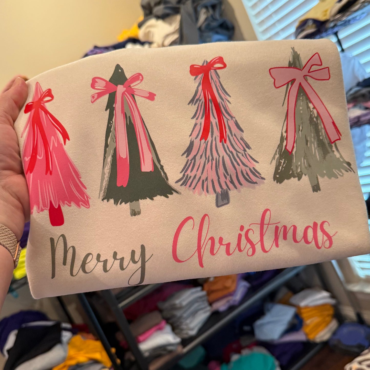 CUTE CHRISTMAS TREES SWEATSHIRT