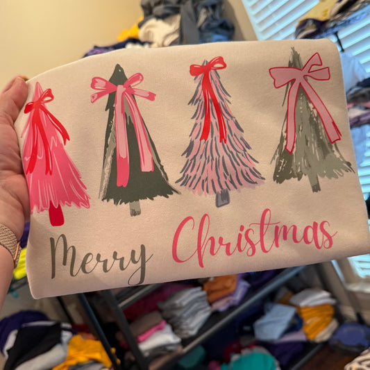 CUTE CHRISTMAS TREES SWEATSHIRT