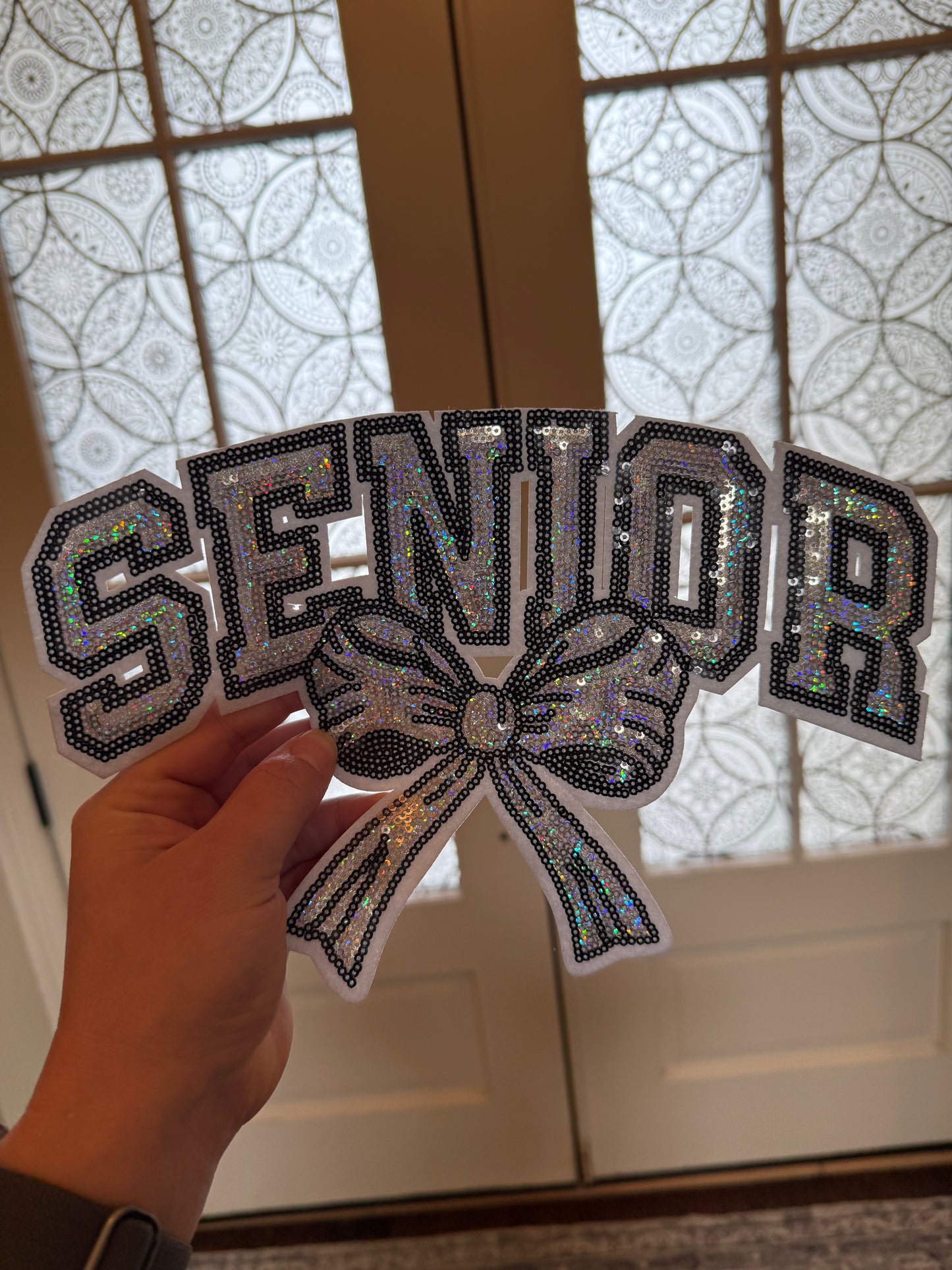 11 INCH SENIOR SEQUIN PATCH