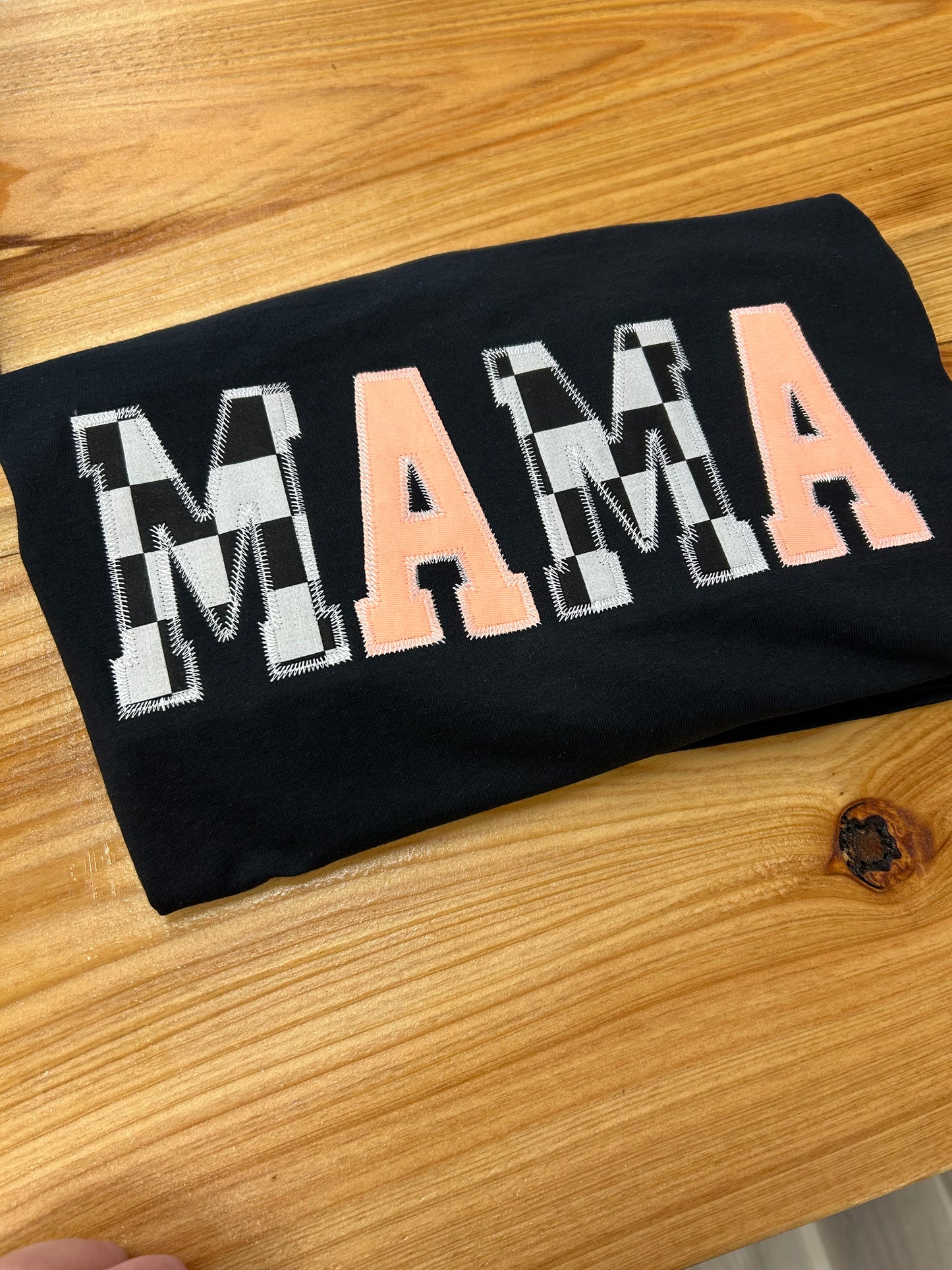 LONG SLEEVE TEE  (one of a kind with upcycled fabric) Can not be duplicated
