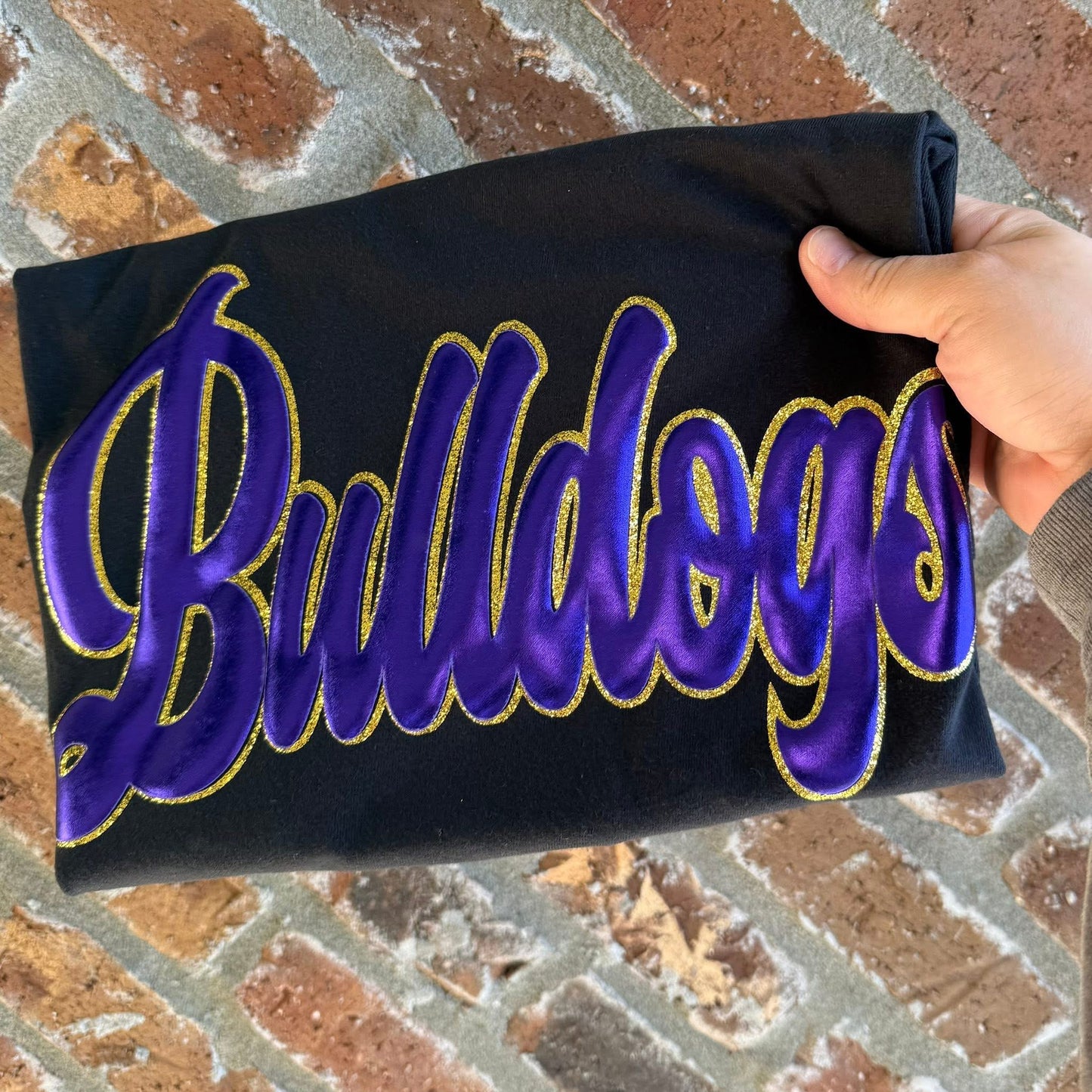GLITTER AND PUFF BULLDOGS TEES & SWEATSHIRTS