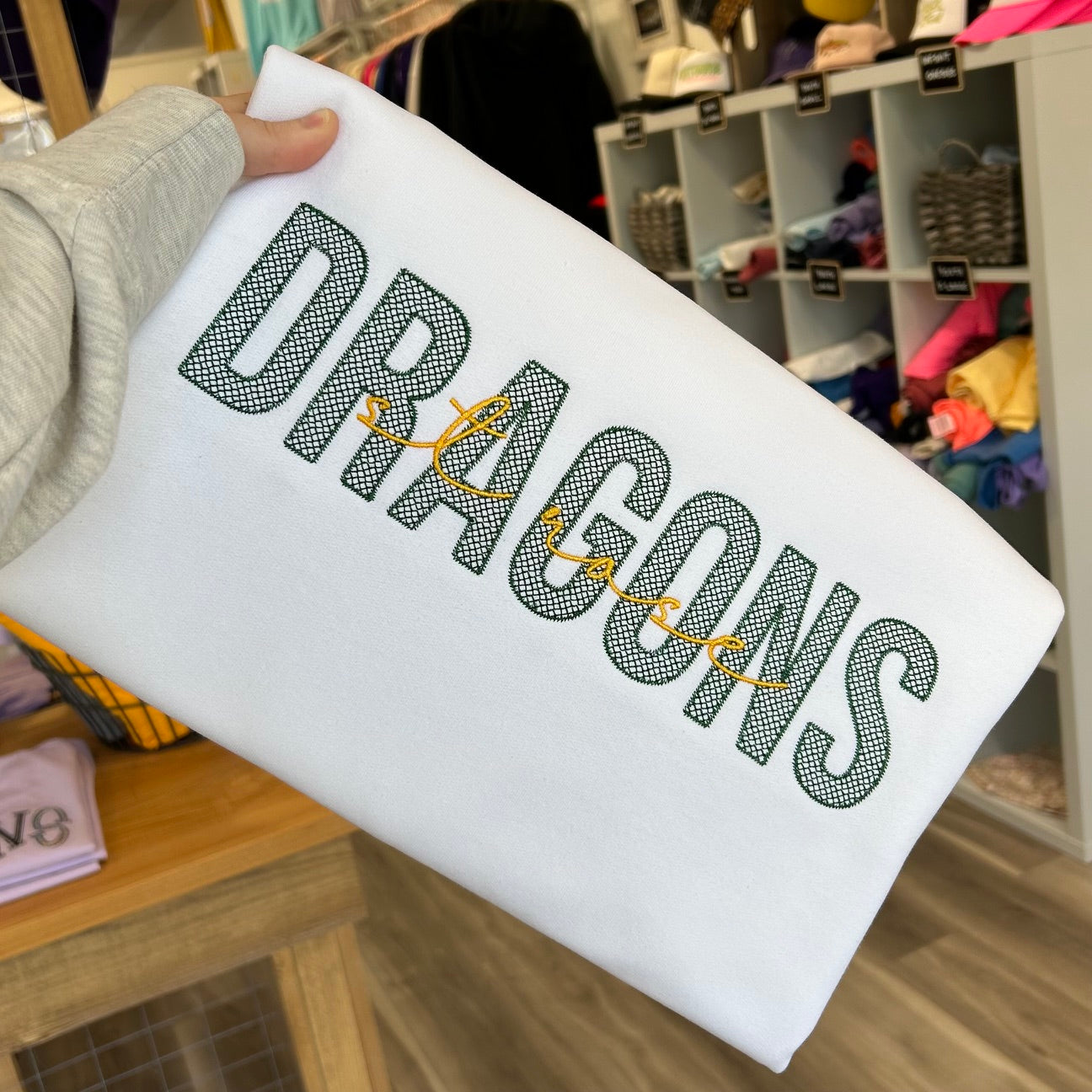 ST ROSE DRAGONS DIAMOND STITCH SWEATSHIRT