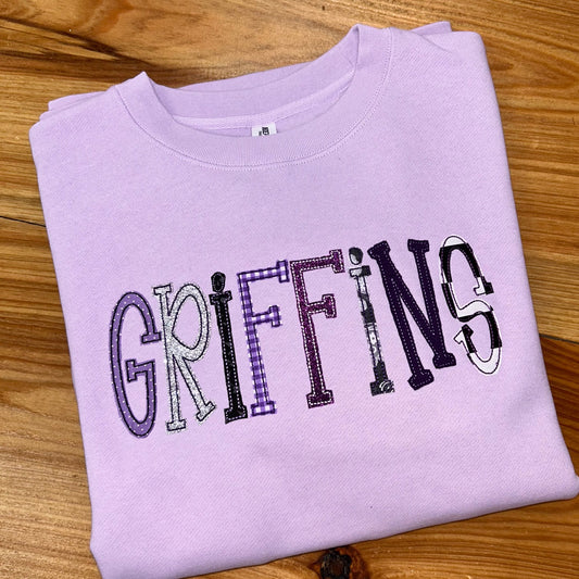 GRIFFINS MULTI MEDIA FABRIC APPLIQUE