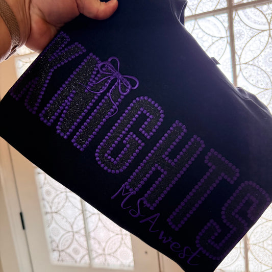 MSA WEST GLITTER APPLIQUE
