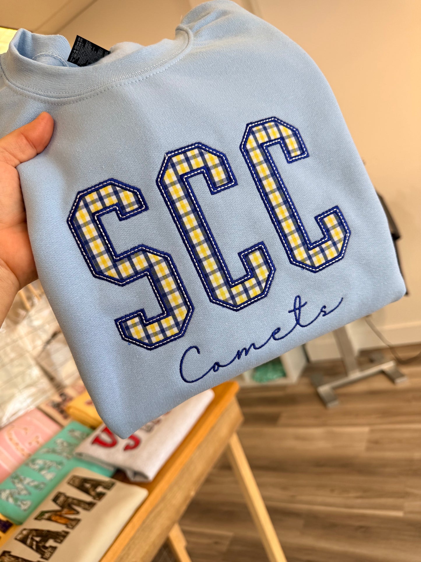 SCC COMETS FABRIC APPLIQUE SWEATSHIRT