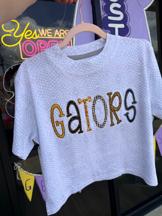 GATORS MULTI MEDIA ON RETIPE PRINTED TEE