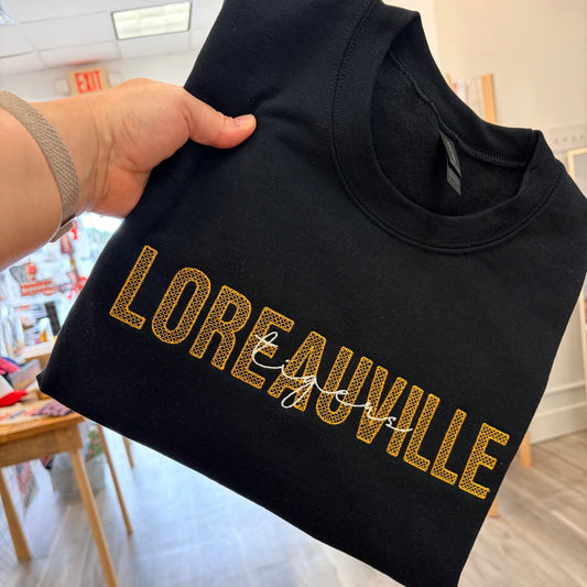 LOREAUVILLE TIGERS DIAMOND STITCH