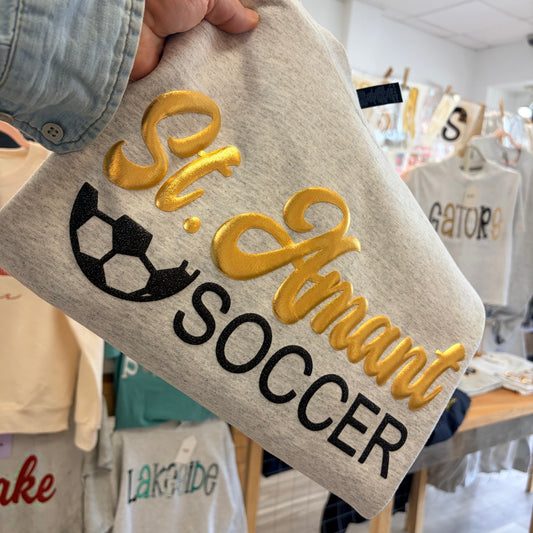 METALLIC AND GLITTER PUFF STA SOCCER