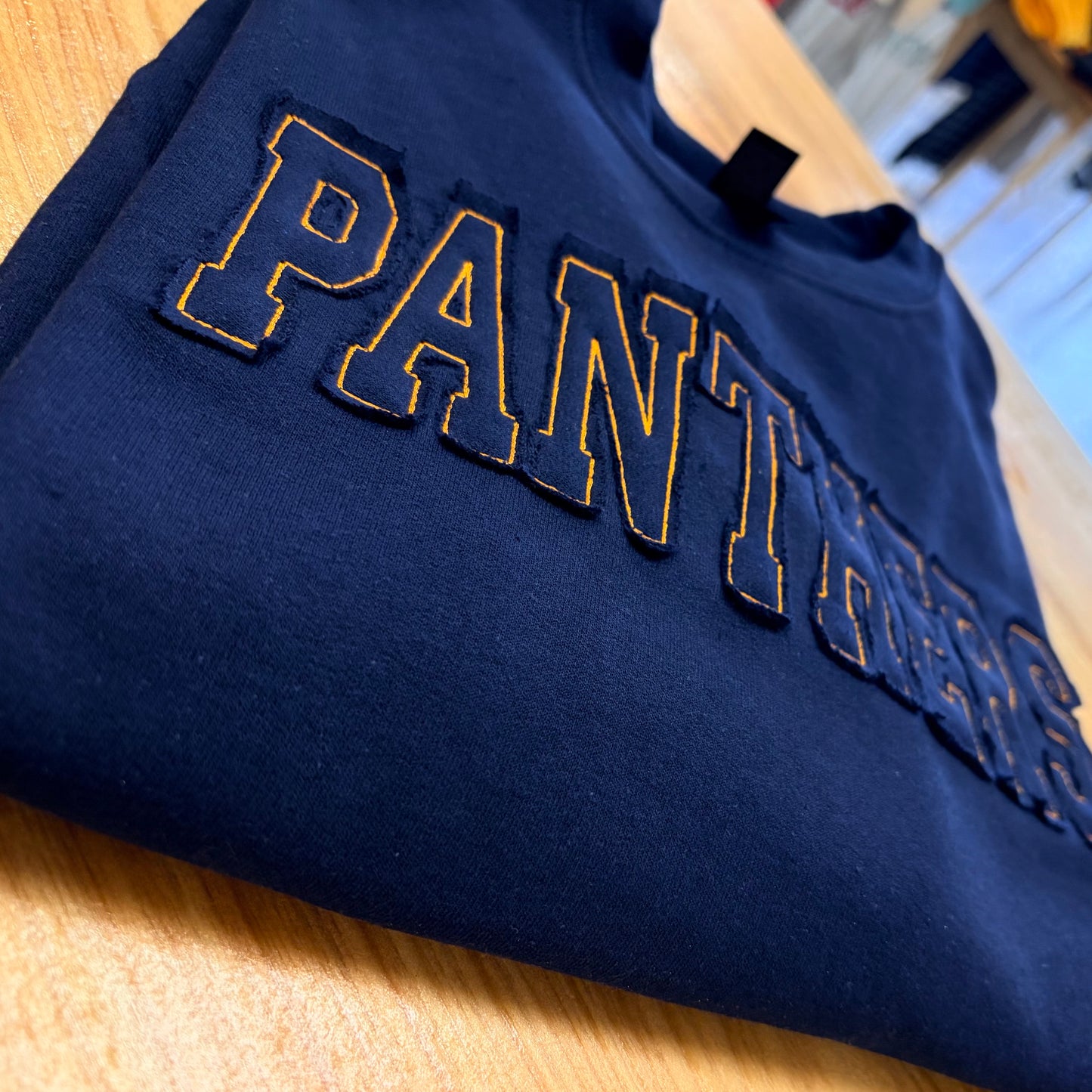 RAW EDGE PRAIRIEVILLE PANTHERS APPLIQUE