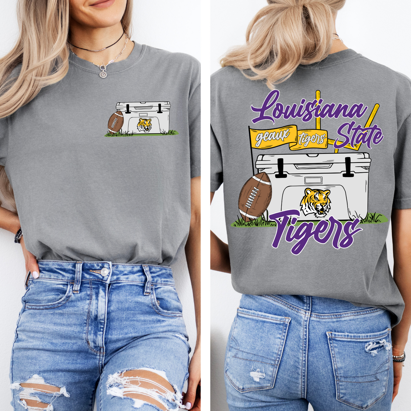 TIGERS TAILGATE COMFORT COLORS TEE