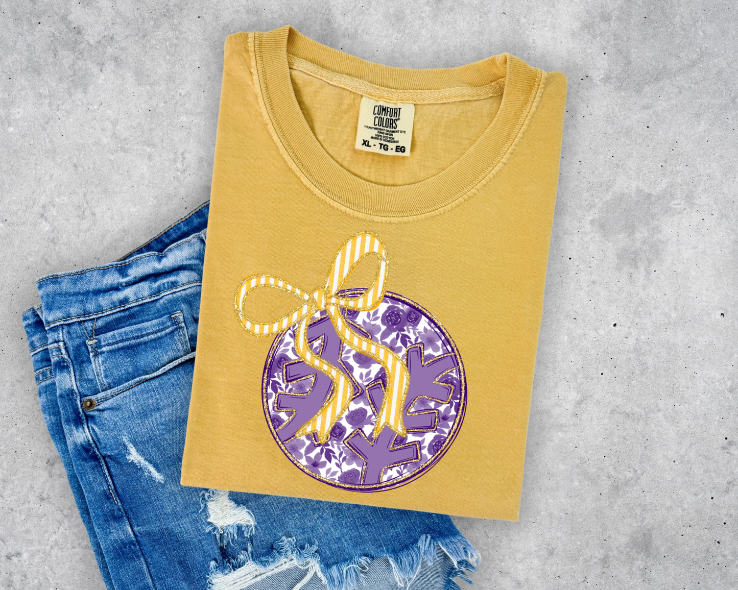 FLORAL BASEBALL COMFORT COLORS