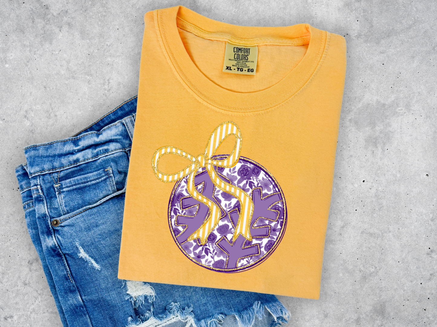 FLORAL BASEBALL COMFORT COLORS