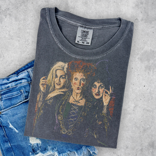 HOCUS POCUS ON COMFORT COLORS PEPPER TEE