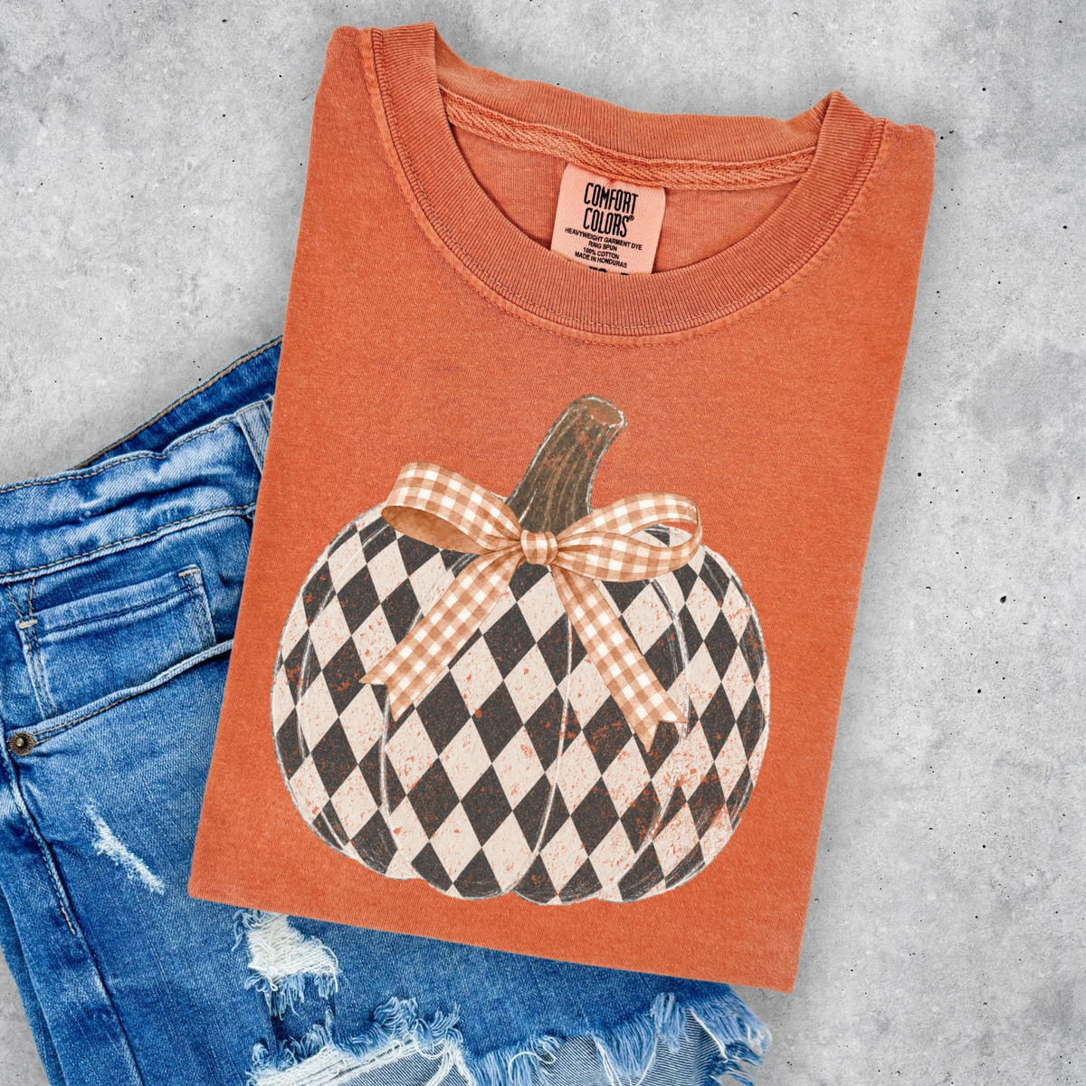 HALLOWEEN PUMPKIN COMFORT COLORS YAM TEE