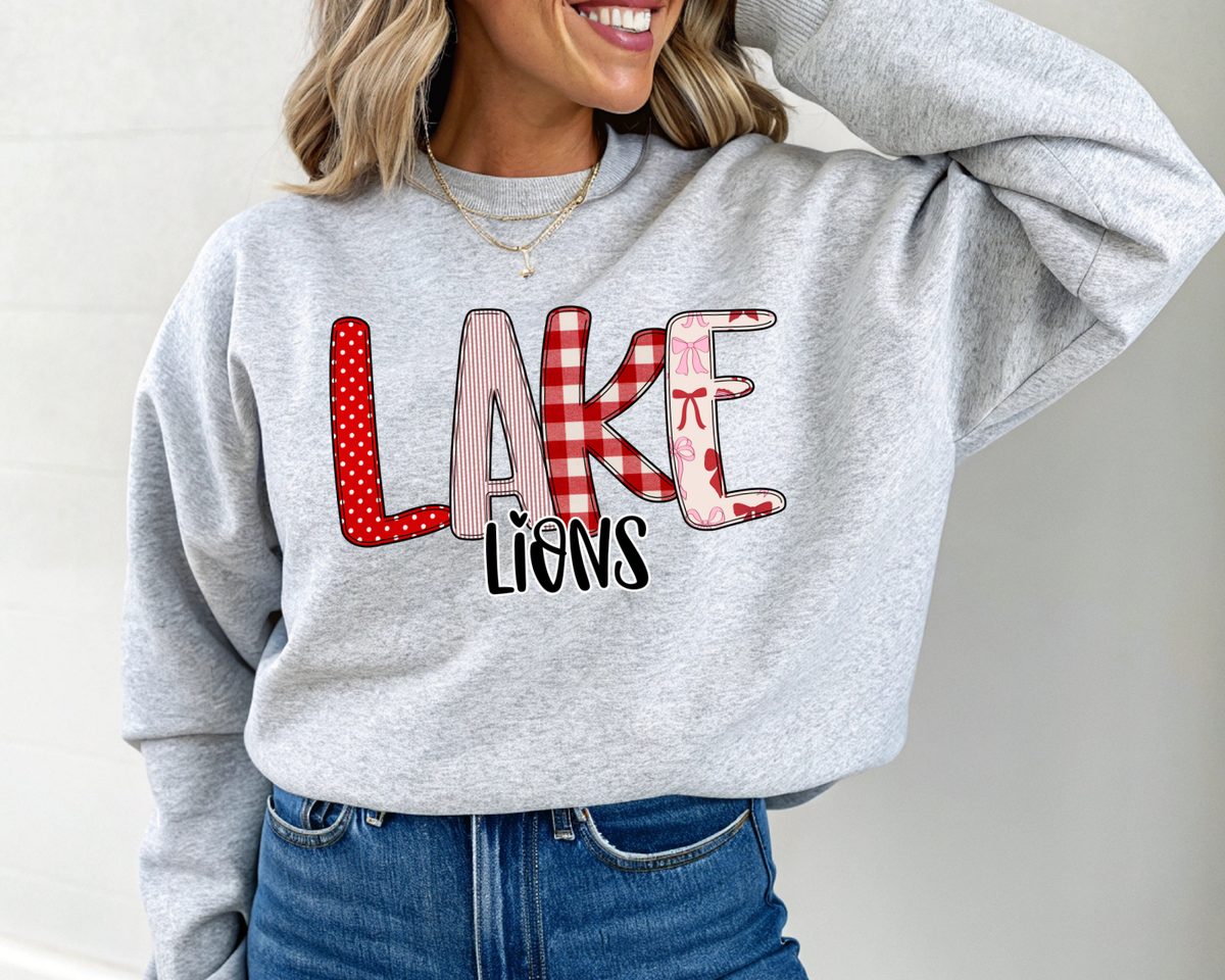 DOODLE FONT LAKE LIONS YOUTH AND ADULT TEES AND SWEATSHIRTS