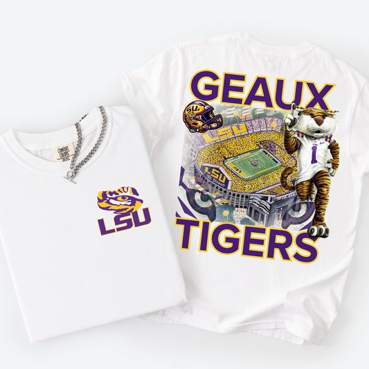 GEAUX TIGERS COMFORT COLORS TEE
